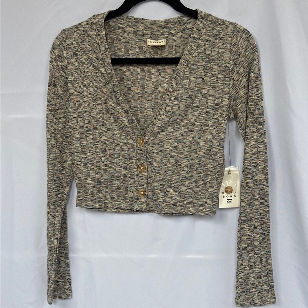 NWT Women's Button-Up cropped Cardigan